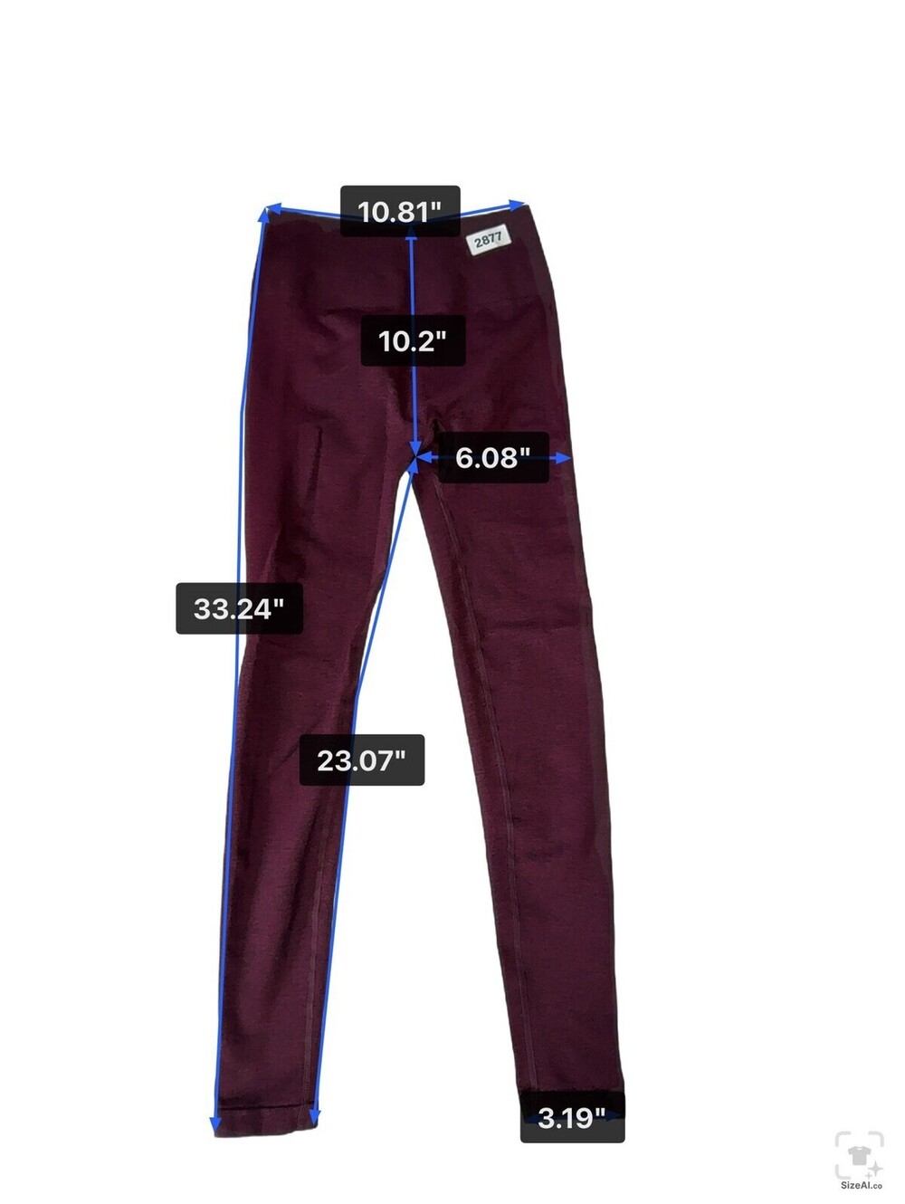 AUROLA Leggings Womens maroon High Rise Seamless Ankle Yoga Gym Workout
